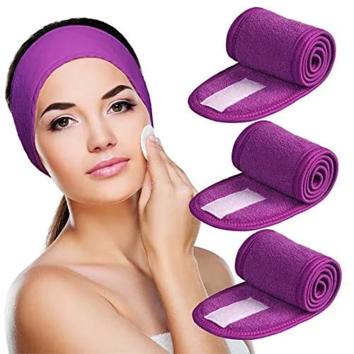 Denfany Soft Terry Cloth Spa Headband | Adjustable & Washable for Face Washing, Yoga, Makeup Removal thumbnail 1