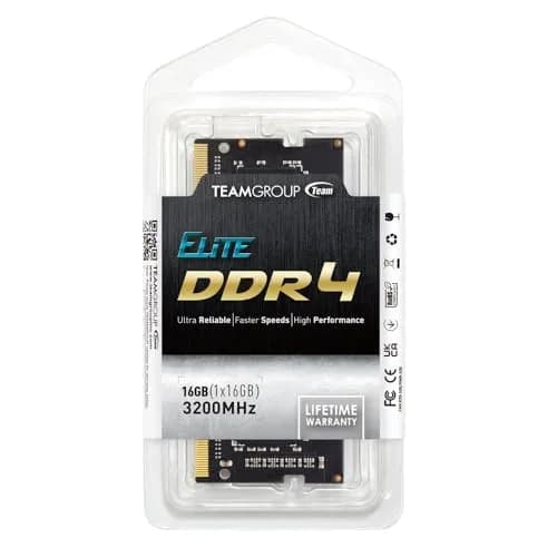 TEAMGROUP Elite DDR4 16GB Single 3200MHz PC4-25600 CL22 SODIMM Laptop RAM Module 16GB (16GB) | High-Speed Upgrade for Laptops thumbnail 7