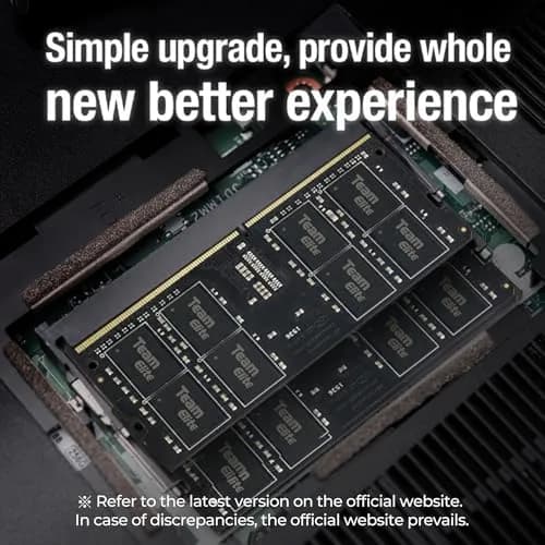 TEAMGROUP Elite DDR4 32GB Single 3200MHz PC4-25600 CL22 SODIMM Laptop RAM Module | 32GB (1 x 32GB) 3200MHz thumbnail 4