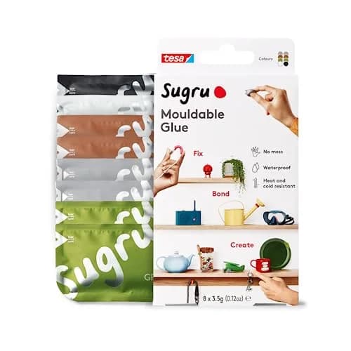 tesa Sugru Silicone Super Glue 8 Pack | Waterproof Moldable Adhesive for DIY & Crafts thumbnail 1