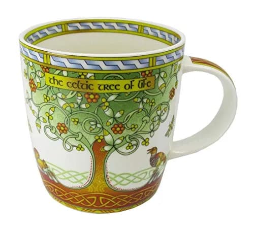 Royal Tara Bone China Mug with Celtic Tree of Life Design 370ml | Irish Craftsmanship thumbnail 1