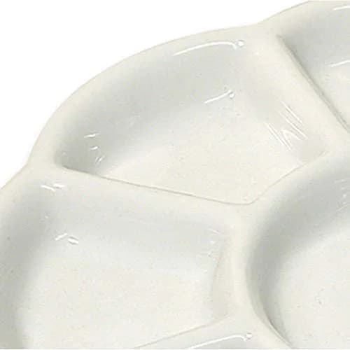 The Beadsmith Ceramic Mixing Palette, Sunflower Design, 5.5" x 5.5" x .5" | 9 Compartments for Arts & Crafts thumbnail 2
