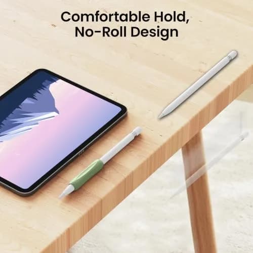 Delidigi Apple Pencil Grip, Ergonomic Silicone Sleeve for 1st/2nd Gen | Anti-Slip, No-Roll, Comfortable Fit thumbnail 5