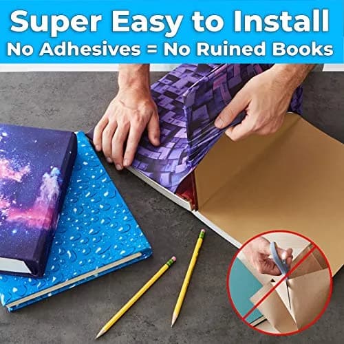 EUATUS BEST PRODUCTS & GIFTS Book Cover 8x10 | Reusable, Washable, Fun Designs for Kids & Teens thumbnail 2