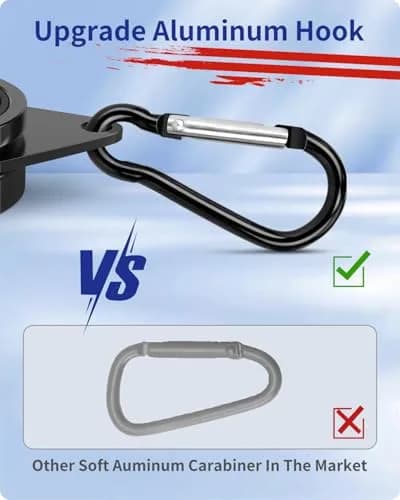 Loretoy Black 2 Pack Rotating Flagpole Rings 1.25 Inch Diameter | Anti-Wrap Design for Outdoor Flags thumbnail 5