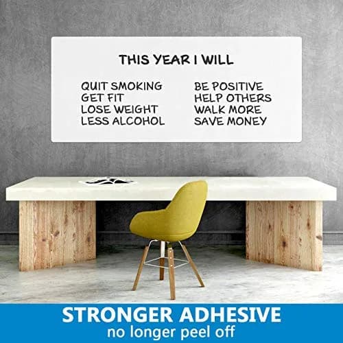 AFMAT Dry Erase Whiteboard Paper 8x4 ft | No Ghost, Wall Sticker, Adhesive, 6 Markers thumbnail 3