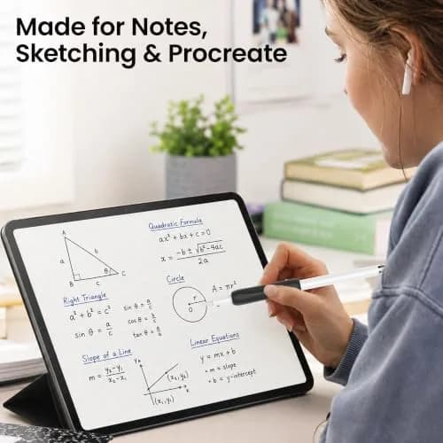 Delidigi Apple Pencil Grip, Ergonomic Silicone Sleeve for 1st/2nd Gen | Soft Anti-Slip, No-Roll Design thumbnail 6