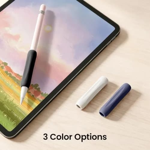 Delidigi Apple Pencil Grip, Ergonomic Silicone Sleeve for 1st/2nd Gen | Soft Anti-Slip, No-Roll Design thumbnail 7