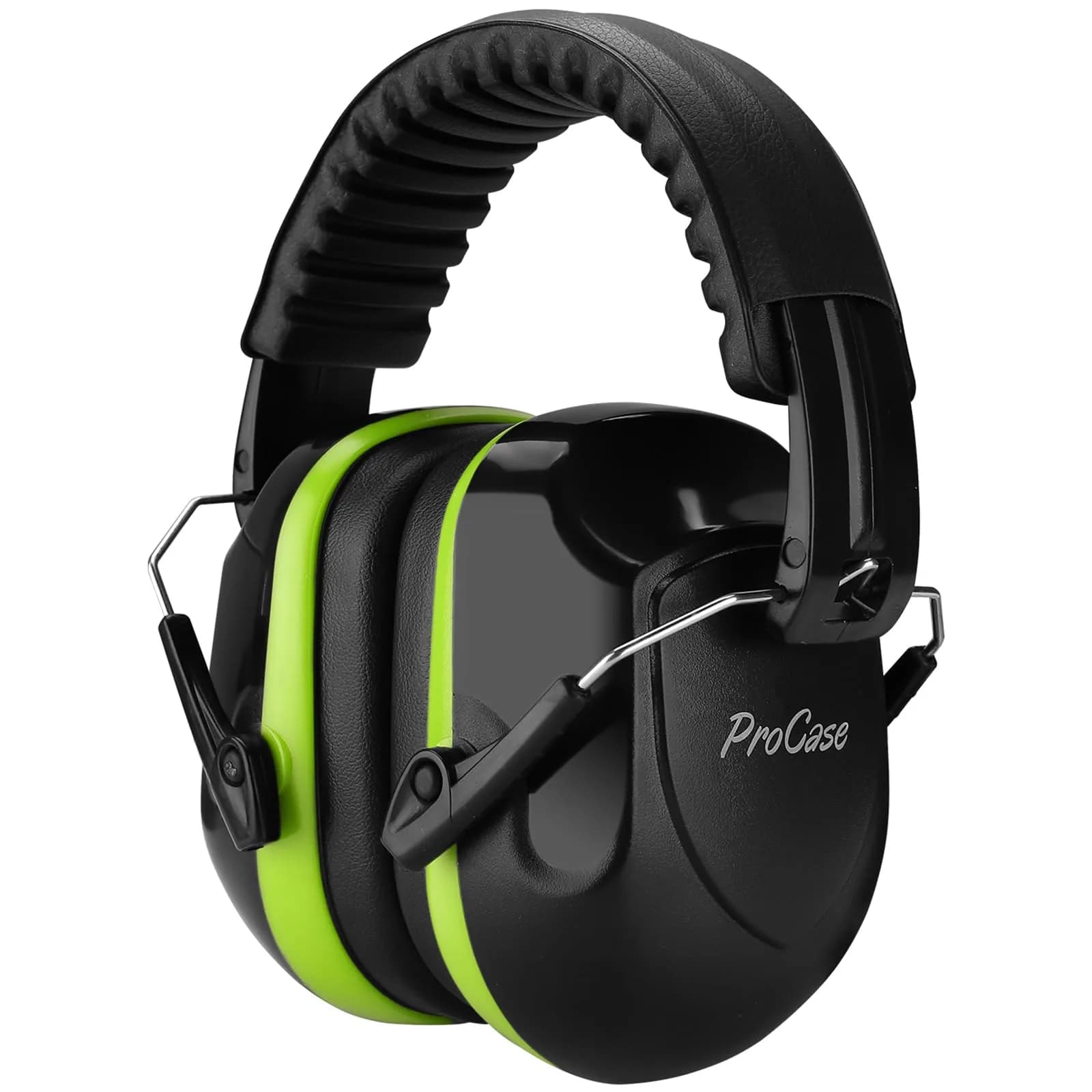 ProCase Hearing Protection Ear Muffs NRR 28dB, Noise Cancelling Headphones | Foldable, Adjustable, Green - main product image