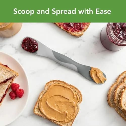 Tovolo Scoop And Spread Mini Gray | Versatile Kitchen Tool for Food Prep & Spreading thumbnail 5