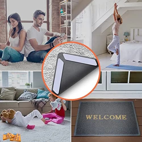 ZONGOOL 12PCS Rug Tape Non Slip Rug Pad Grippers 16cm (6.3 inches) | Keeps Rugs Flat & Secure thumbnail 3
