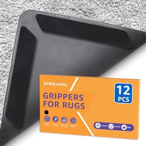 ZONGOOL 12PCS Rug Tape Grippers | Non-Slip & Anti-Curl for All Floors thumbnail 1