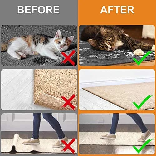 ZONGOOL 16PCS Rug Tape Non Slip Rug Pad Grippers Double Sided Carpet Tape | Secures Rugs on All Floors thumbnail 2