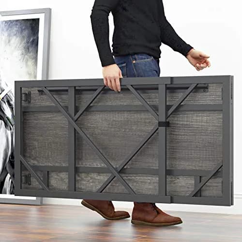 Elephance Folding Desk for Home Office | No Assembly Needed, 39.4 Inch, Black Oak thumbnail 8