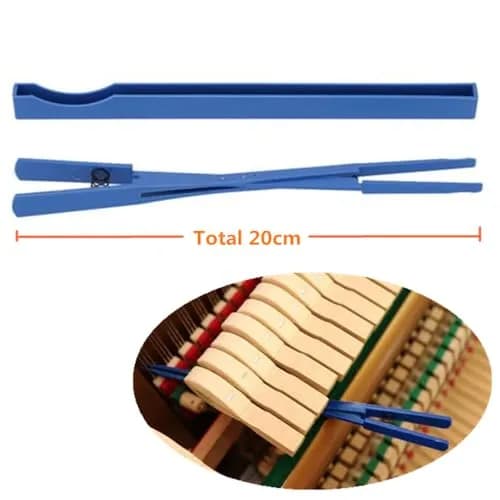 Ecloud Shop Piano Tuning Kit 16pcs Professional Tuning Wrench Hammer Mute Tweezers Fork Screwdriver Clip thumbnail 5
