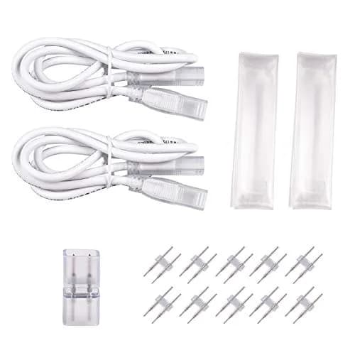 Shine Decor LED Strip Lights Connector Kit for 6x10mm Single Color Strips | ETL Certified thumbnail 1