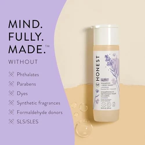 The Honest Company Calming Lavender Shampoo, Body Wash & Conditioner Duo 590ml (20 fl oz) | Gentle, Tear-Free, Family-Safe thumbnail 6
