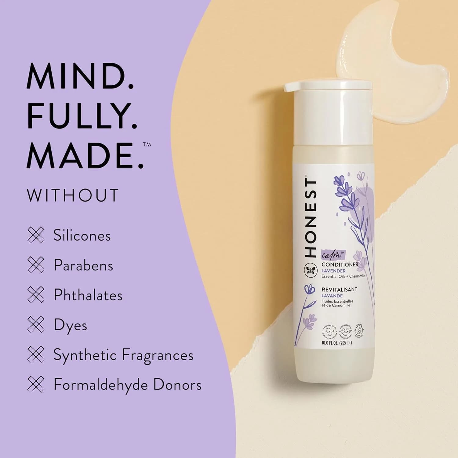 The Honest Company Calming Lavender Shampoo, Body Wash & Conditioner Duo 590ml (20 fl oz) | Gentle, Tear-Free, Family-Safe - view 7