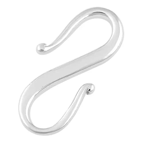 Adabele 925 Sterling Silver S Hooks Clasp 12mm (10-Pack) | Hypoallergenic Jewelry Findings thumbnail 1