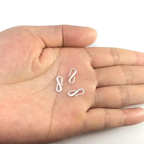 Adabele 925 Sterling Silver S Hooks Clasp 12mm (10-Pack) | Hypoallergenic Jewelry Findings thumbnail 5