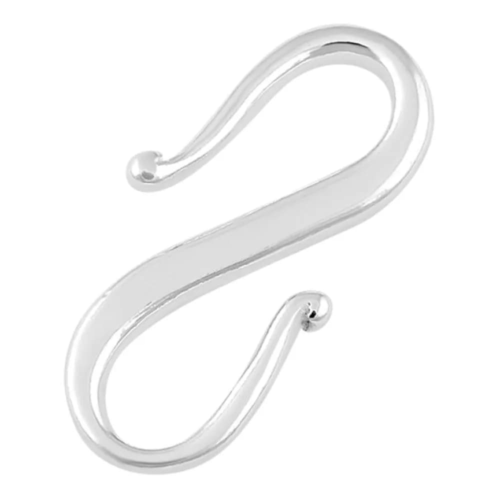 Adabele 925 Sterling Silver S Hooks Clasp 12mm (10-Pack) | Hypoallergenic Jewelry Findings - main product image