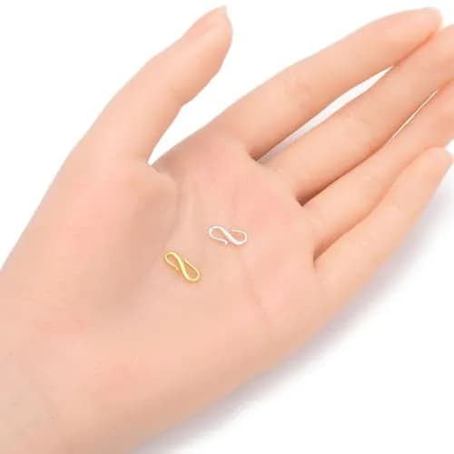Adabele 925 Sterling Silver S Hooks Clasp 12mm (10-Pack) | Hypoallergenic Jewelry Findings thumbnail 2