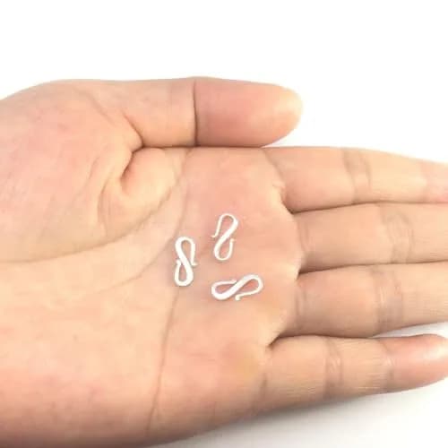 Adabele 925 Sterling Silver S Hooks Clasp 12mm (10-Pack) | Hypoallergenic Jewelry Findings thumbnail 3
