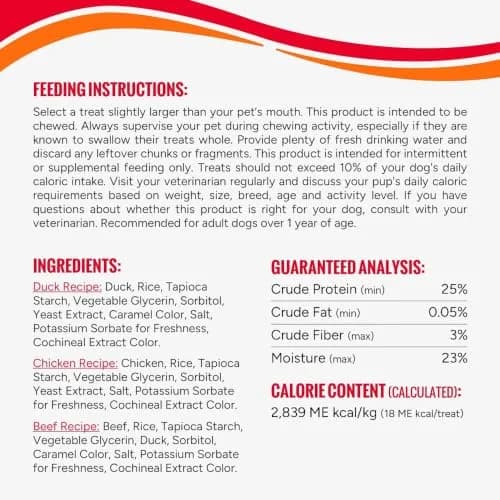 Good ‘N’ Tasty Soft & Crunchy Roll High Protein Dog Treat, 3 oz | Assorted Flavors with Real Meat thumbnail 8