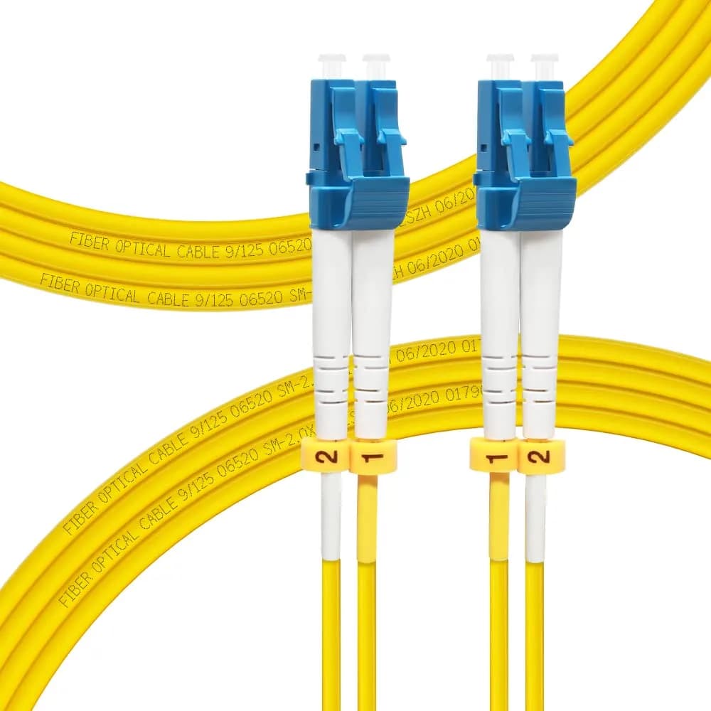 FLYPROFiber LC to LC Single Mode Fiber Patch Cable 8m (26ft) OS2 | High-Speed, Bend-Insensitive Optical Cable — OS2 LCU/LCU SingleMode