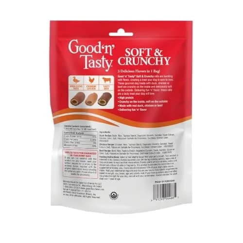 Good ‘N’ Tasty Soft & Crunchy Dog Treats 3 oz (12 Pack) | High Protein Chews for Dogs thumbnail 2