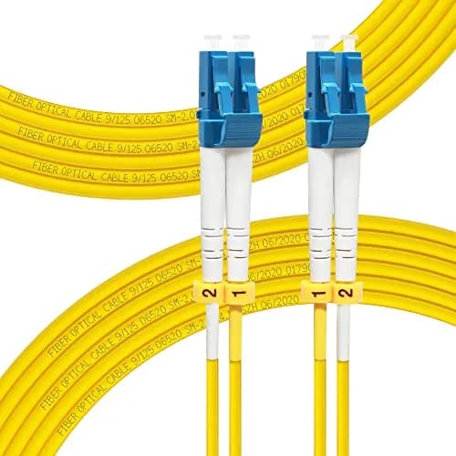 FLYPROFiber LC to LC Single Mode Fiber Patch Cable 8m (26ft) OS2 | High-Speed, Bend-Insensitive Optical Cable thumbnail 1