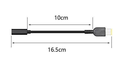 CERRXIAN 15cm 65W PD USB Type C Female to Slim Tip Power Cable for Lenovo L Series & Yoga (0.43ft, 65W) thumbnail 6