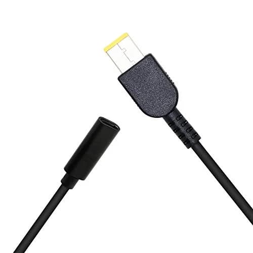 CERRXIAN 15cm 65W PD USB Type C Female to Slim Tip Power Cable for Lenovo L Series & Yoga (0.43ft, 65W) thumbnail 2