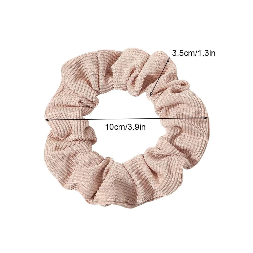 Ivyu Scrunchies Hair Ties for Thick Curl Hair, 4 Count (100g/4 Count) | Handmade Soft Fabric Ponytail Holders - view 4