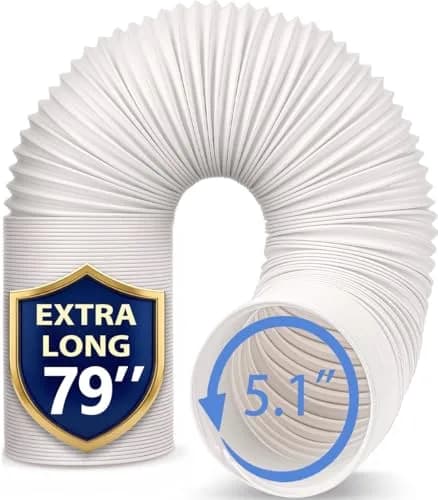 Jin&Bao 5.1 inch (13 cm) Portable Air Conditioner Exhaust Hose 2m (6.55 ft) | Counterclockwise Thread, Universal Replacement thumbnail 1