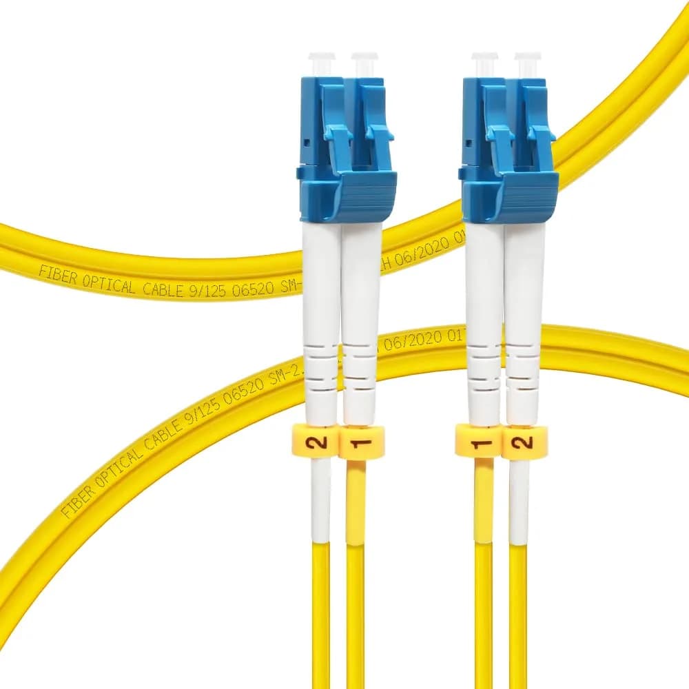 FLYPROFiber LC to LC Single Mode Fiber Patch Cable 8m (26ft) OS2 | High-Speed, Bend-Insensitive Optical Cable — 1m (3ft)