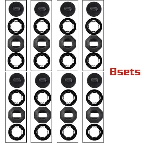 OTUAYAUTO Double Layer Mat Clips 8PCS Universal Fit | Securely Fastens Upper and Lower Floor Mats thumbnail 5