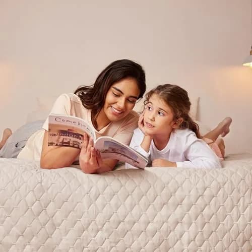Exclusivo Mezcla Reversible Full Queen Quilt Bedding Set Beige Cream | Lightweight Breathable All-Season Bed Coverlet thumbnail 3