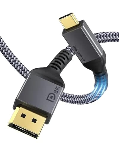 Maxonar VESA Certified USB C to DisplayPort 1.4 Cable 2m (6.6ft) | 8K@60Hz/4K@144Hz thumbnail 1