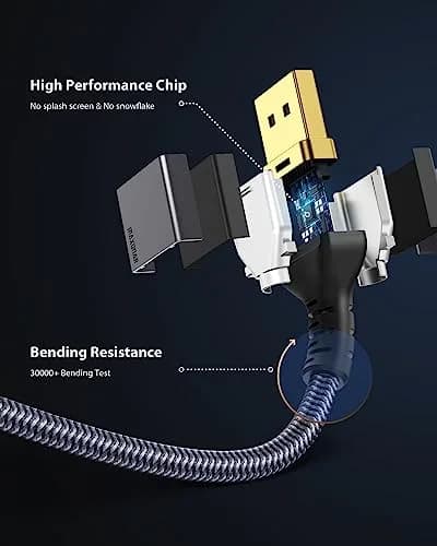 Maxonar VESA Certified USB C to DisplayPort 1.4 Cable 2m (6.6ft) | 8K@60Hz/4K@144Hz thumbnail 4