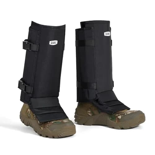 GearOZ Snake Gaiters Chaps Black | Durable Lower Legs Anti-Snake Bite Guards for Hiking & Hunting thumbnail 9
