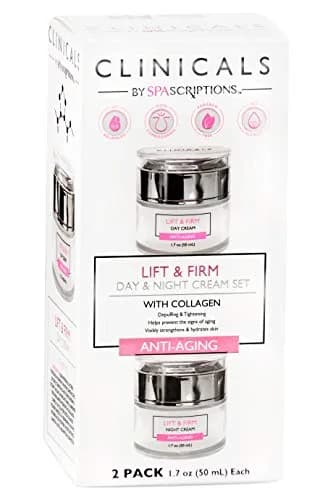 SpaScriptions Clinicals Lift & Firm Day & Night Cream Set with Collagen | Anti-Aging Moisturizer for All Skin Types thumbnail 1