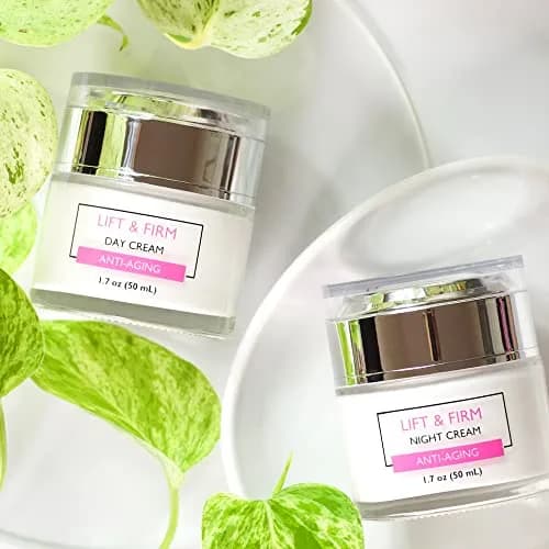 SpaScriptions Clinicals Lift & Firm Day & Night Cream Set with Collagen | Anti-Aging Moisturizer for All Skin Types thumbnail 6