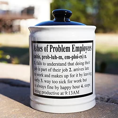 Cottage Creek Ashes of Problem Employees Ceramic Piggy Bank Jar | 15.24 cm (6 inch) Tall thumbnail 8