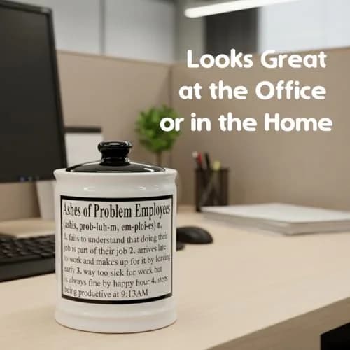 Cottage Creek Ashes of Problem Employees Ceramic Piggy Bank Jar | 15.24 cm (6 inch) Tall thumbnail 3