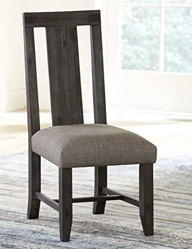 Modus Furniture Solid-Wood Padded Dining Chair, Meadow - Graphite, Set of 2 | Rustic Acacia Finish, No Assembly thumbnail 8