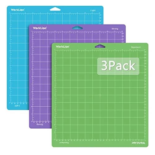 WORKLION Cutting Mat 12x12 | Compatible with Maker & Explore Series, Vinyl Set (12"x12") - main product image