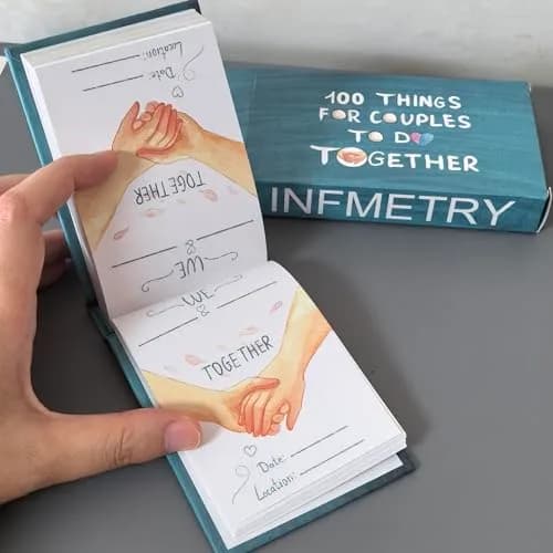 Infmetry 100 Things for Couples to Do Together | Romantic Bucket List Book for Date Night (70-120 chars) thumbnail 7