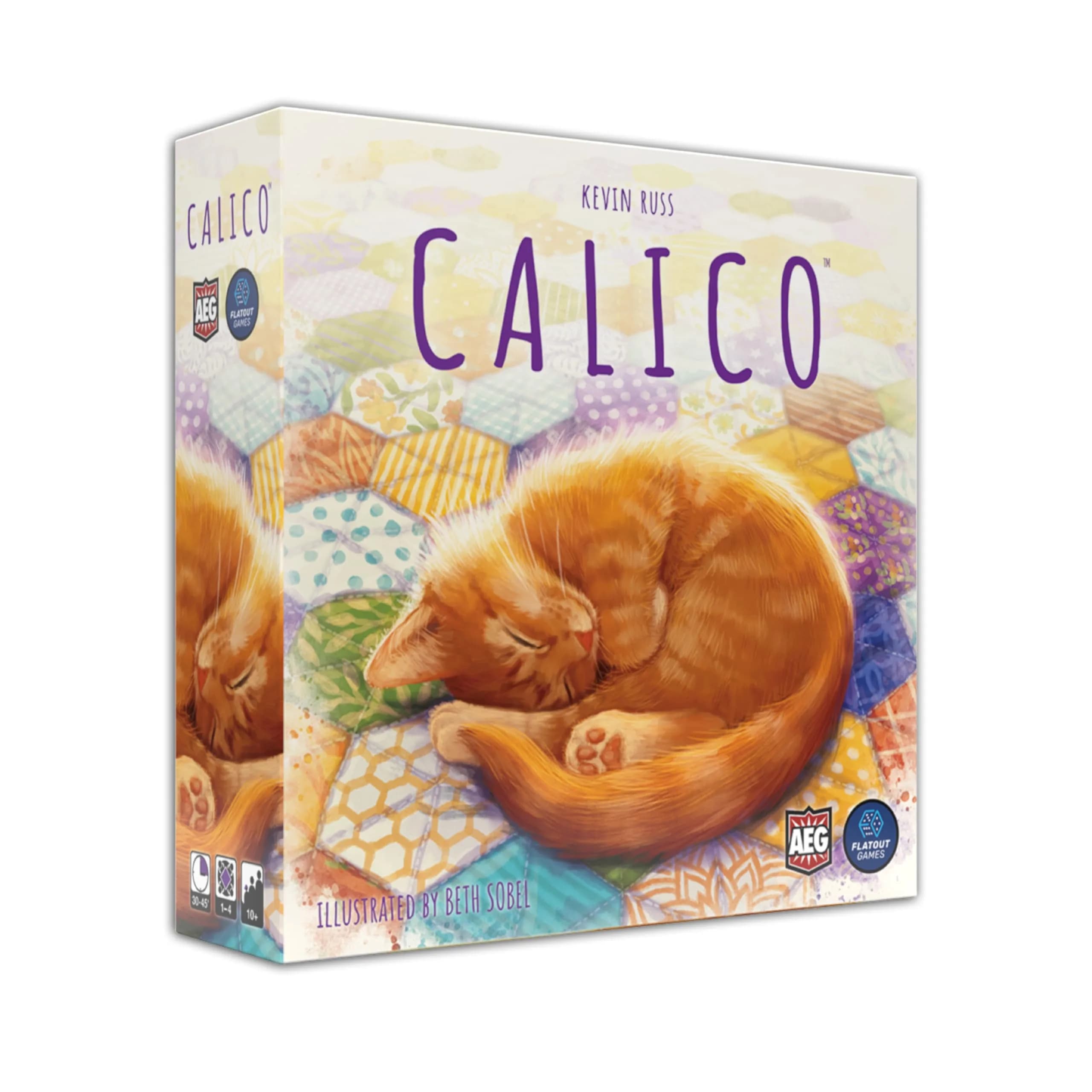 AEG Calico Award-Winning Cozy Tile-Laying Board Game | Make Quilts & Attract Cats (152g)