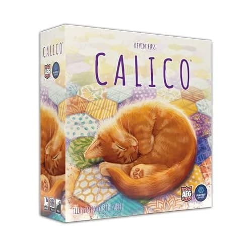 AEG Calico Award-Winning Cozy Tile-Laying Board Game | Make Quilts & Attract Cats (152g) thumbnail 1